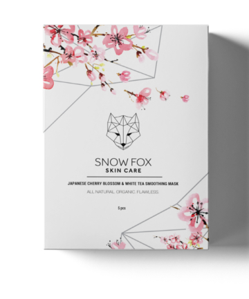 Snow Fox Japanese Cherry Blossom & White Tea Smoothing Mask, $35