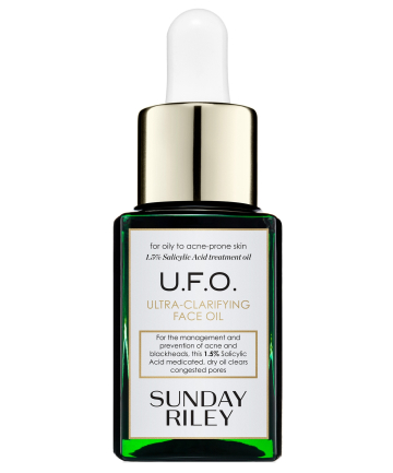 Sunday Riley U.F.O. Ultra Clarifying Acne Treatment Face Oil, $80