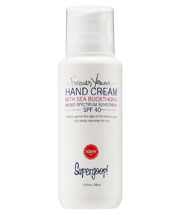 Supergoop Forever Young Hand Cream, $38