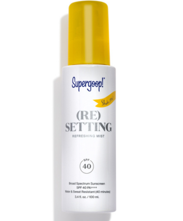 Supergoop Resetting Refreshing Mist SPF 40, $34