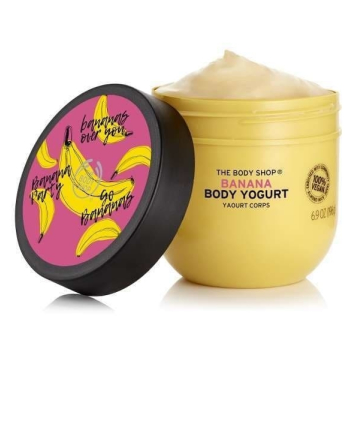 The Body Shop Banana Body Yogurt, $15