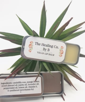 The Healing Co by B Vegan Lip Balm, $4