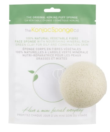 The Konjac Sponge Company Konjac Facial Puff Sponge With Green French Clay, $12.50