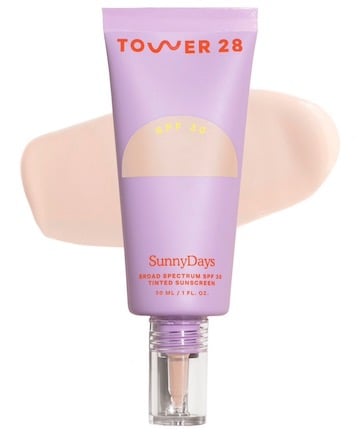 Tower 28 Beauty SunnyDays SPF 30 Tinted Sunscreen Foundation, $30