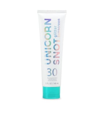 Unicorn Snot Holographic Glitter Sunscreen, $24