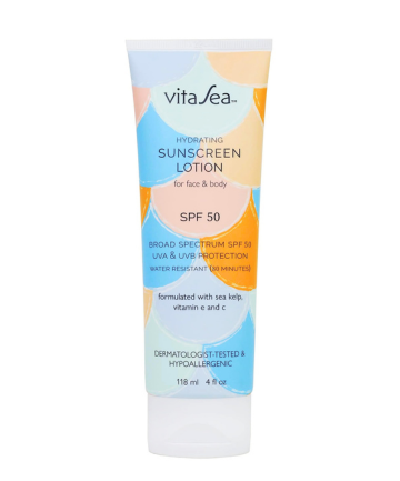 VitaSea Hydrating Sunscreen Lotion SPF 50, $20