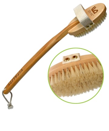 Zen Me Premium Dry Body Brush with Natural Bristles to Rejuvenate Your Skin, $14.95