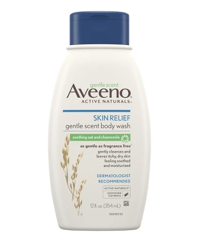 Aveeno Skin Relief Gentle Scent Body Wash, in Soothing Oat and Chamomile, $6.49