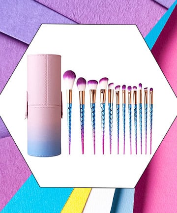 Leeron Makeup Brushes Set Colorful Unicorn (12 pcs), $19.99