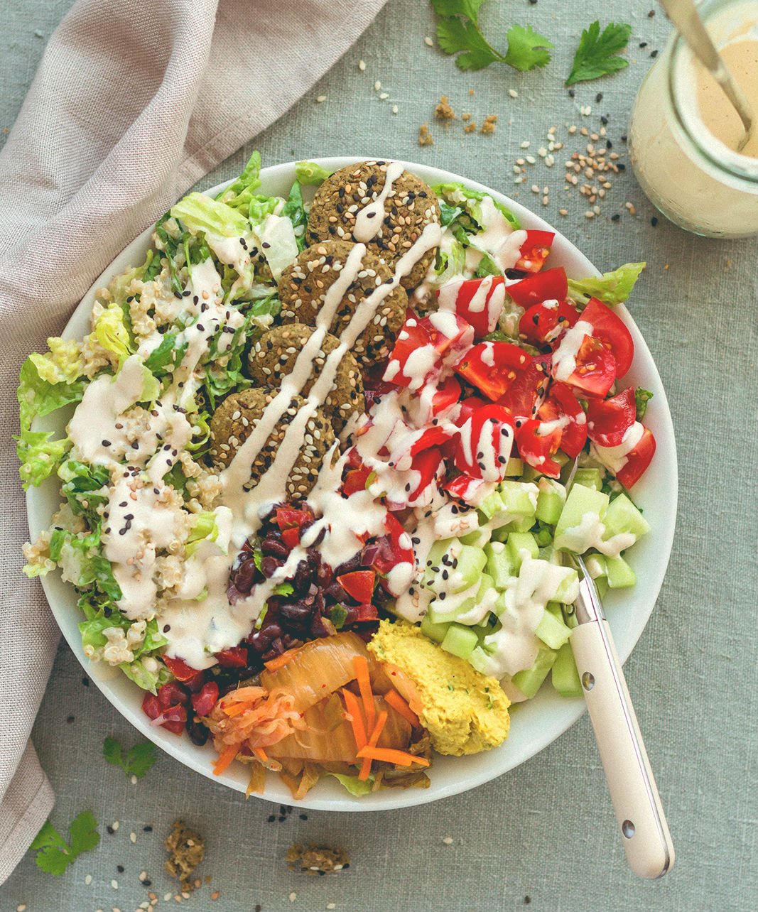 Baked Falafel Buddha Bowl