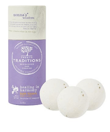 Treets Traditions Healing in Harmony Bath Fizzers, $14