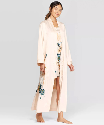 The Perfect Robe: Stars Above Women's Floral Print Satin Robe, $29.99