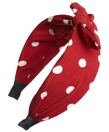 Tasha Polka Dot Bow Headband, $24