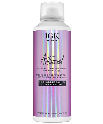 IGK Antisocial Overnight Bond Building Dry Hair Mask, $34