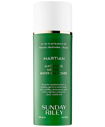 Sunday Riley Martian Mattifying Melting Water-Gel Toner, $25