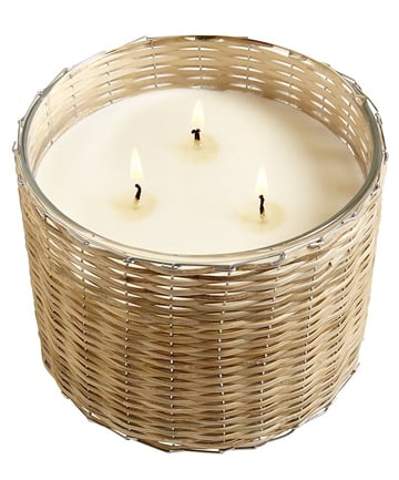 Hillhouse Naturals Field + Fleur Bourbon Oak 3-Wick Handwoven Candle, $56.50