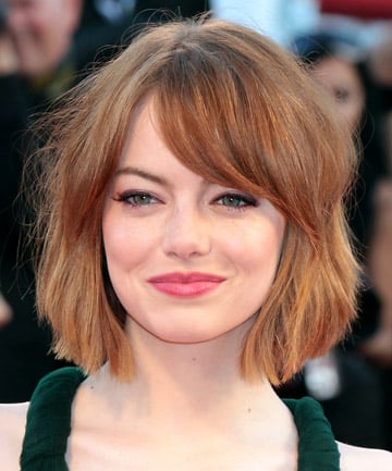 Emma Stone's Bent Bob Hairstyle