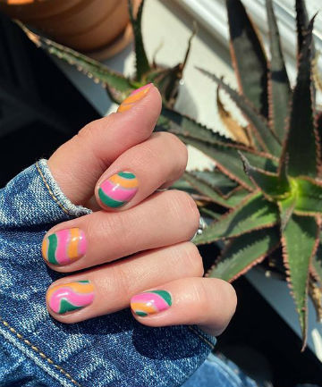 Mani of the Week: Bright Stripes