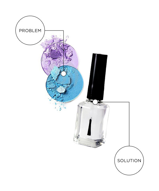 Busted Powder Solution 4: Nail Polish