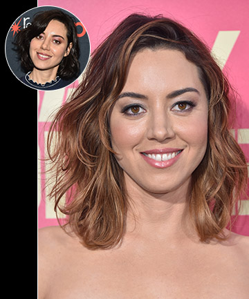 Aubrey Plaza's Auburn Balayage