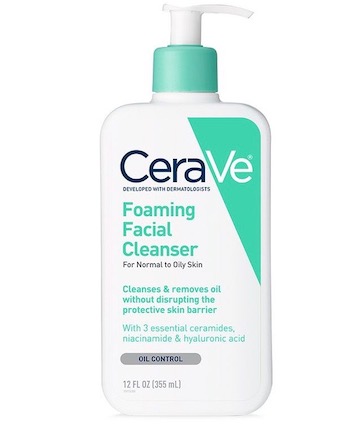 CeraVe Foaming Facial Cleanser, $14.99