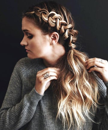 Chain-Link Braided Ponytail