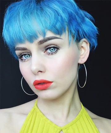 Blue Hair With Blue Eyes