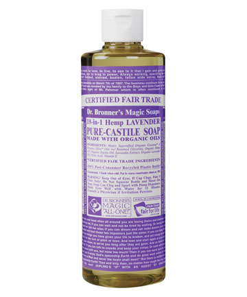 Dr. Bronner's Lavender Pure-Castile Liquid Soap, $10.79