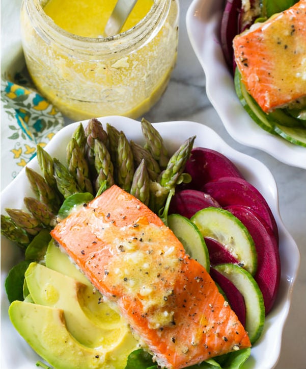 Roasted Salmon Detox Salad