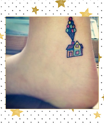 Up Balloons Tattoo