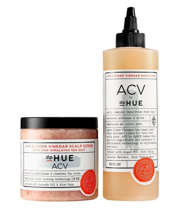 dpHue Apple Cider Vinegar Scalp Scrub & Hair Rinse Duo, $50