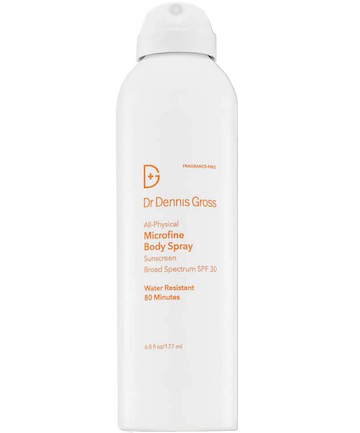 Dr. Dennis Gross All-Physical Microfine Body Spray SPF 30, $40