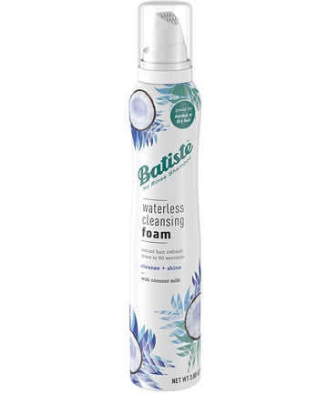 Batiste Waterless Cleansing Foam Cleanse & Shine + Coconut Milk, $9.99