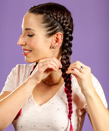 How to Dutch Braid: Step 7