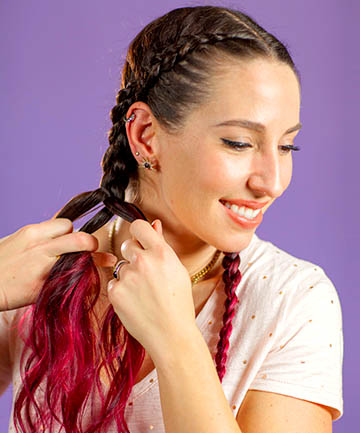 How to Dutch Braid: Step 6