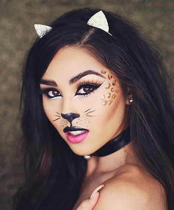 Halloween Cat Makeup by Roxette Arisa