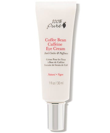 100% Pure Coffee Bean Caffeine Eye Cream, $26