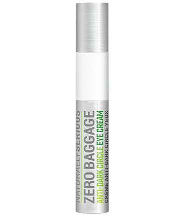 Eye Cream: Naturally Serious Zero Baggage Anti-Dark Circle Eye Cream, $44