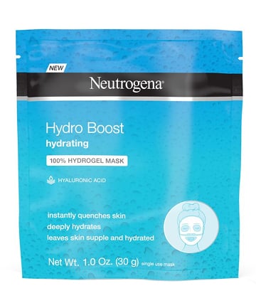 Face Mask: Neutrogena Hydro Boost Hydrating 100% Hydrogel Mask, $2.99