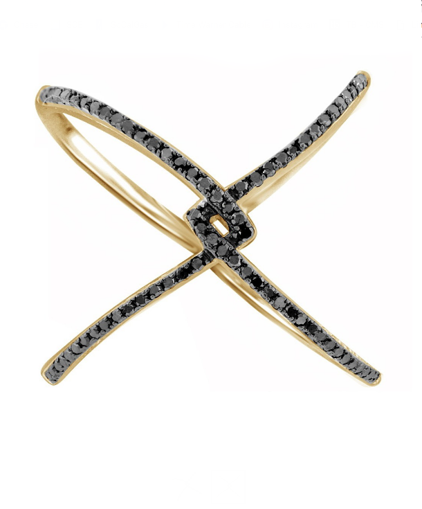 Black Diamond Geometric Ring, $49.99