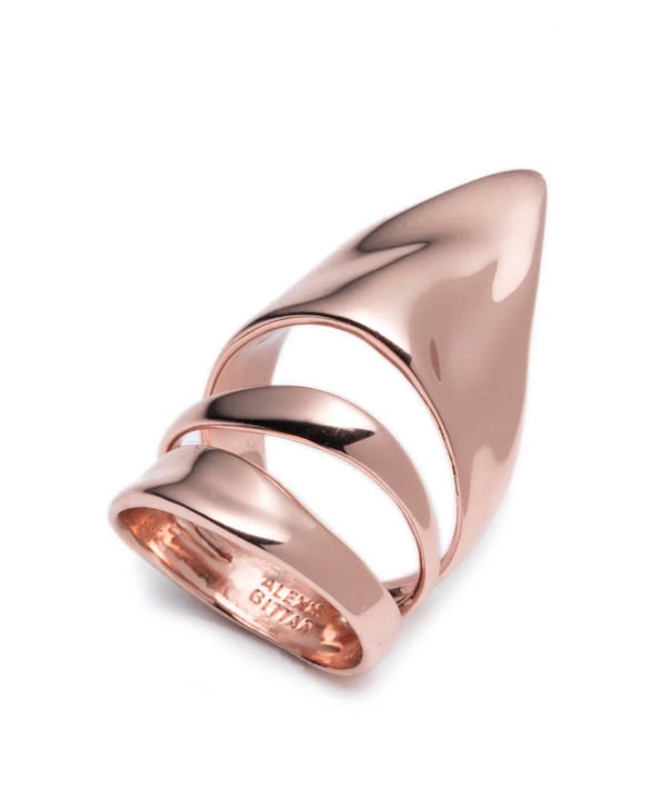 Alexis Bittar Rose Gold Armor Ring, $175