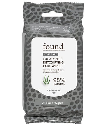 Found Eucalyptus Detoxifying Face Wipes, $9.75