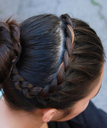 Easy French Braid Bun 