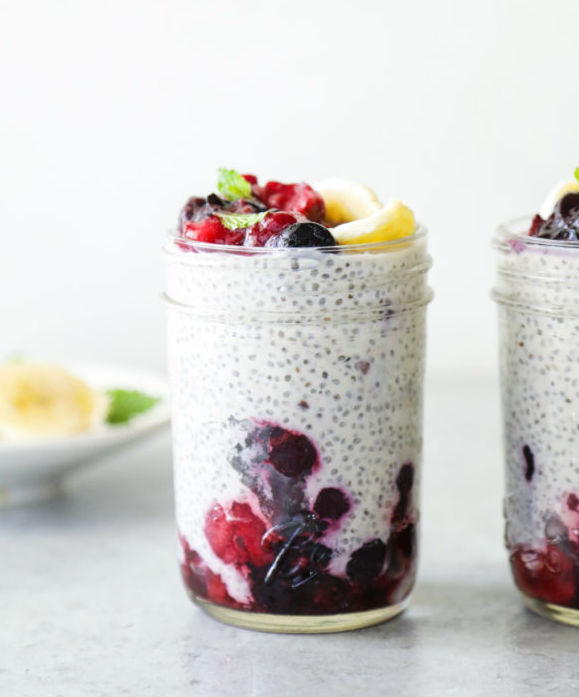 Fruit on the Bottom Chia Seed Pudding