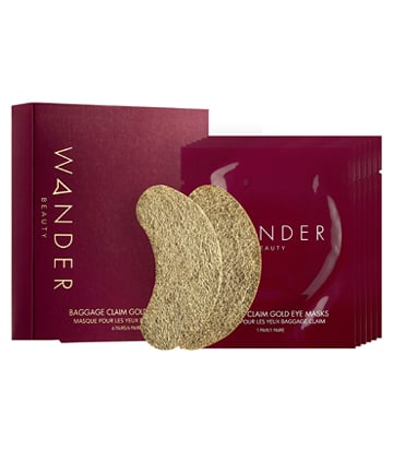 Wander Beauty Baggage Claim Rose Gold Eye Masks, $25