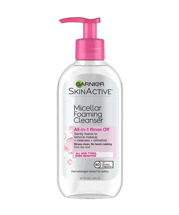 Best Face Cleanser No. 10: Garnier SkinActive Micellar Foaming Gel Cleanser, $8.99