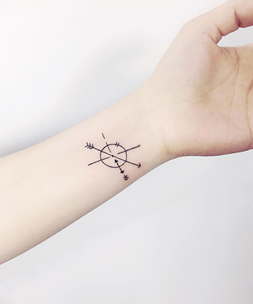 Geometric Arrow Tattoo