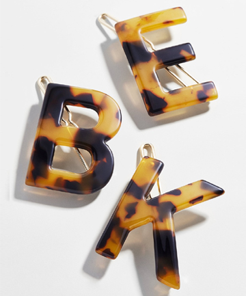 Baublebar Tortoise Resin Initial Hair Pin, $5