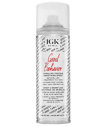 IGK Good Behavior Spirulina Protein Smoothing Spray, $32