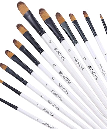 BOMEIJIA Filbert Paint Brush Set, $7.84